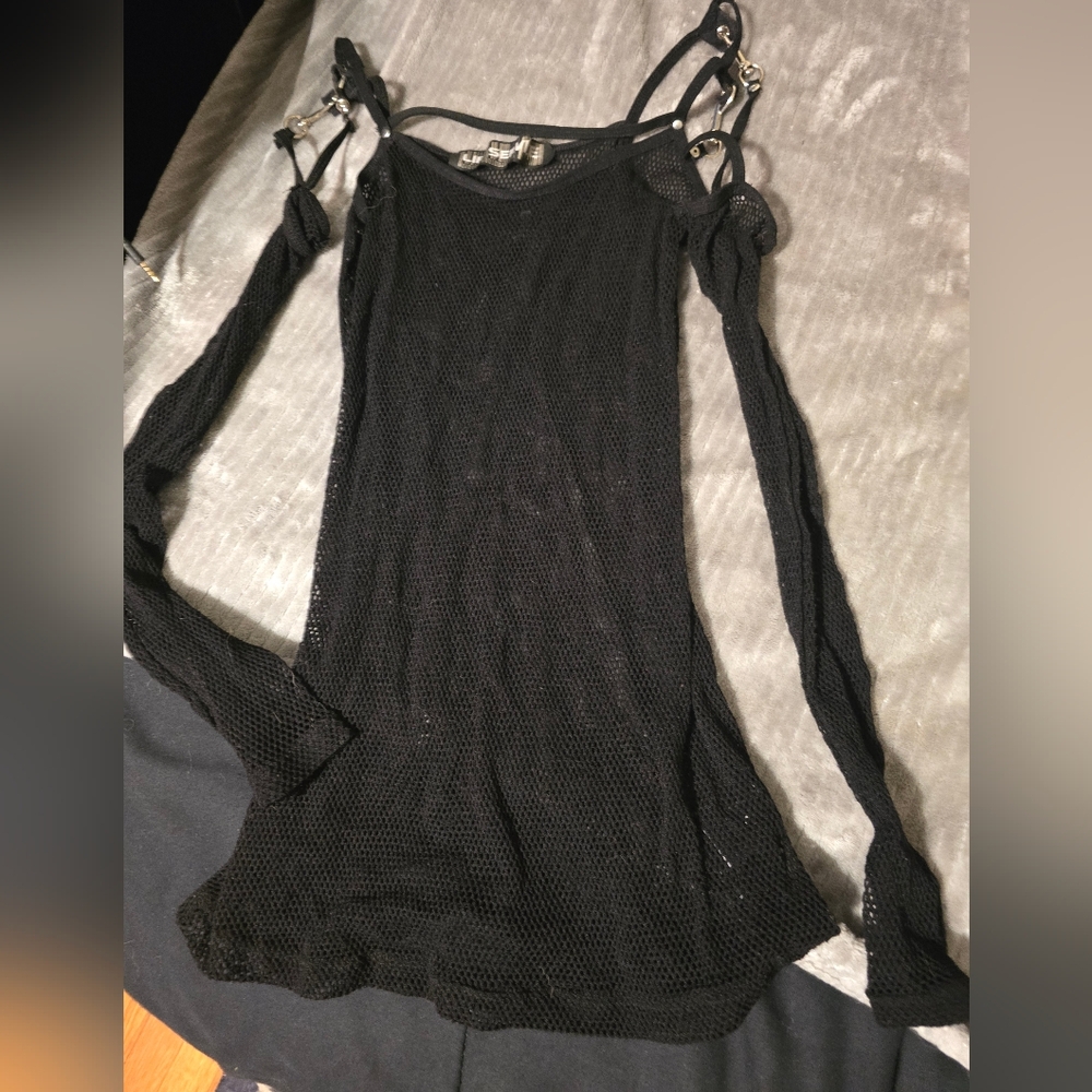 Black Fishnet Top